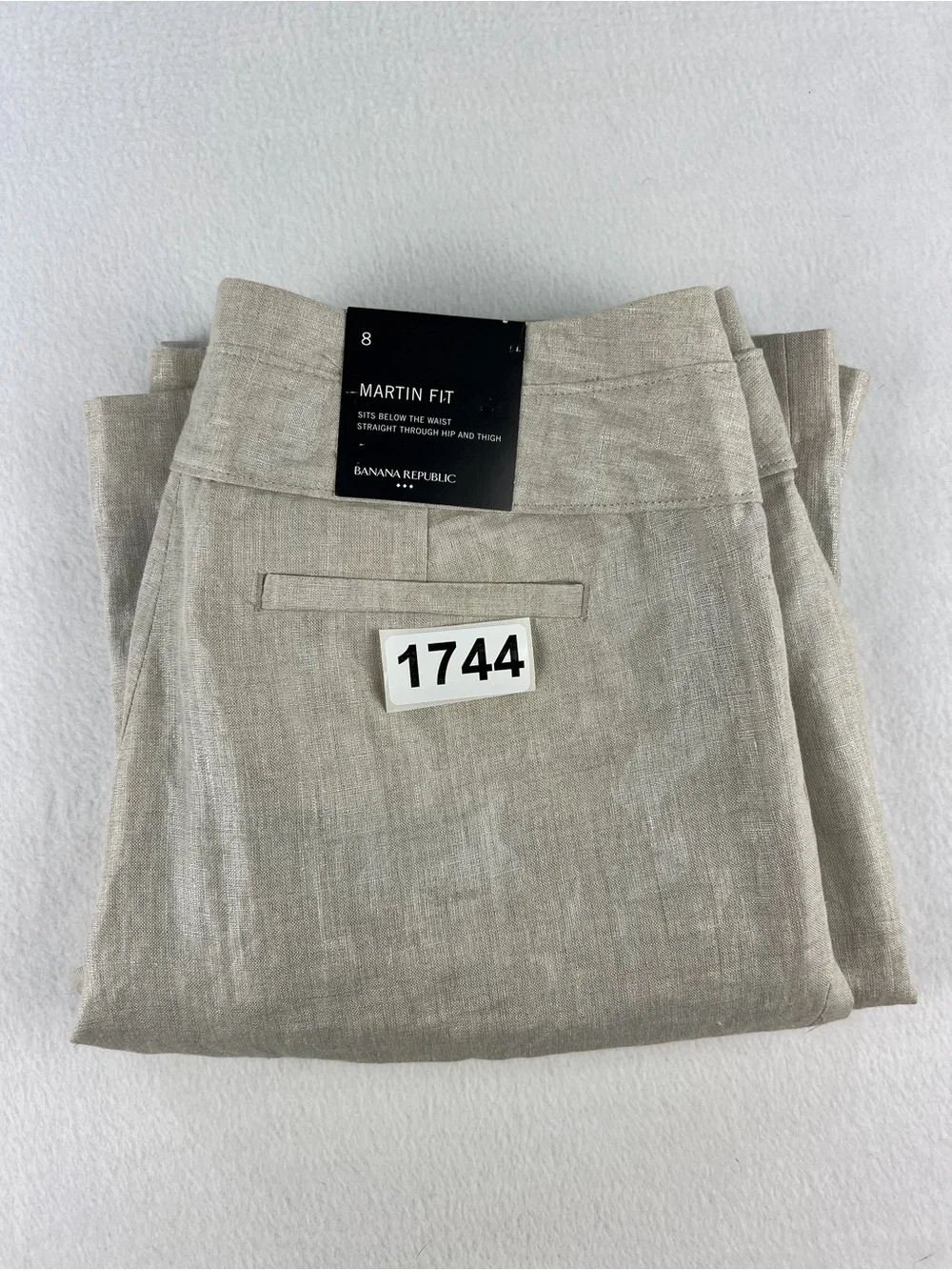 Banana Republic Linen-Blend Trousers - Light Taupe